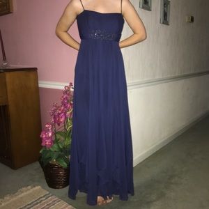 Blue Chiffon Dress